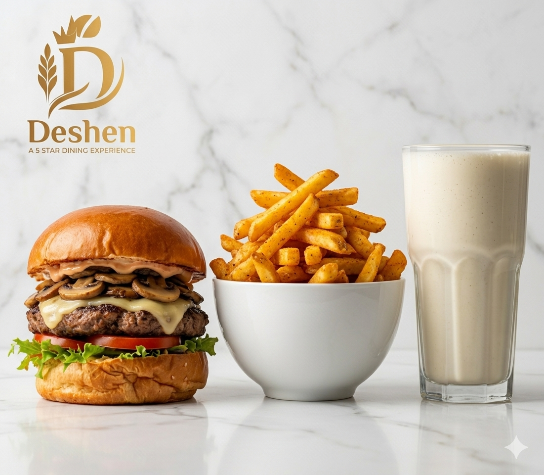 Hawaiian Caramelized Onion Burger Combo